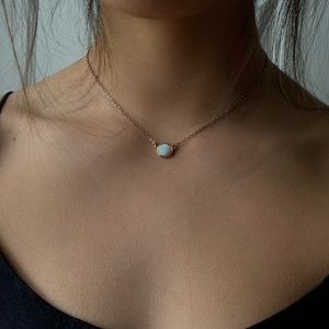Opal Pendant Necklace